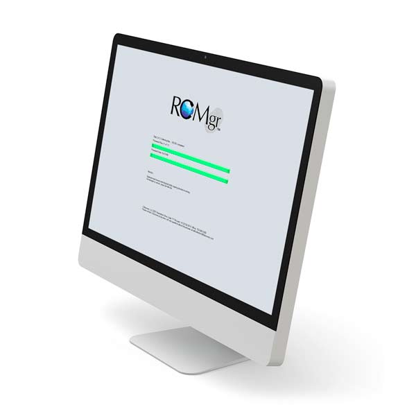 RCMgr software login on monitor. RCMgr software login on monitor.